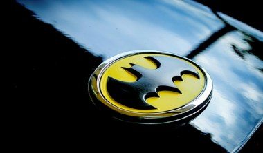 Batman badge on a car