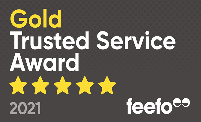 Feefo Gold Trusted Service Banner