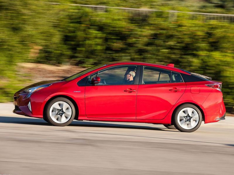 Toyota Prius Red Exterior Side