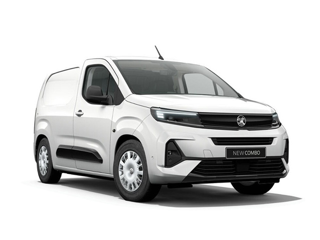 Vauxhall Combo-E in White on a White Background