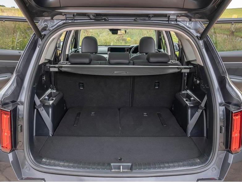 Kia Sorento 2021 boot space with third row seats folded