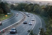 Cars driving on a motorway