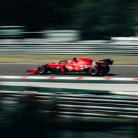 A F1 Car on a Racing Track