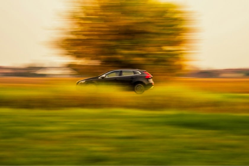 car driving in the countryside