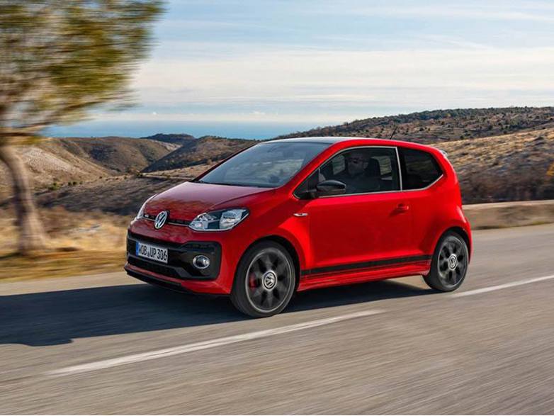 Volkswagen Up Hatchback driving