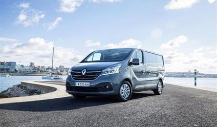 A Renault Trafic van parked on a street.