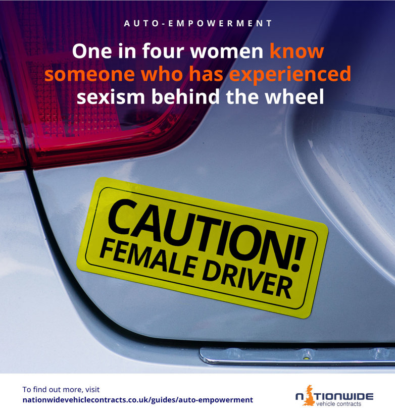 Sexism behind the wheel infographic