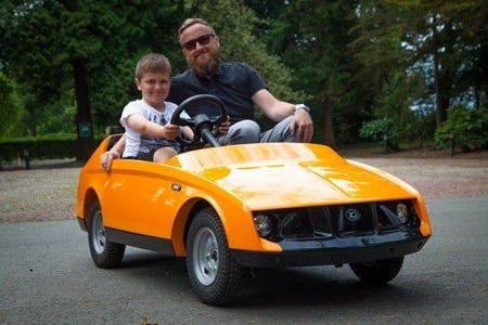 The Firefly from Young Driver Motor Cars can seat a driver and a passenger_ and is designed to be driven by 5-10 year olds