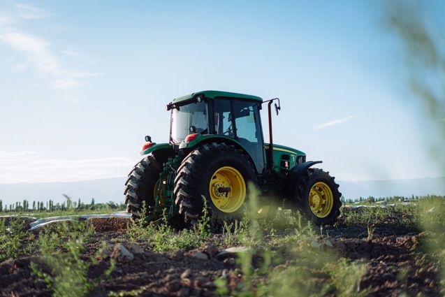 Green tractor