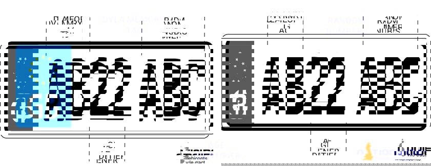 image showing car registration plate