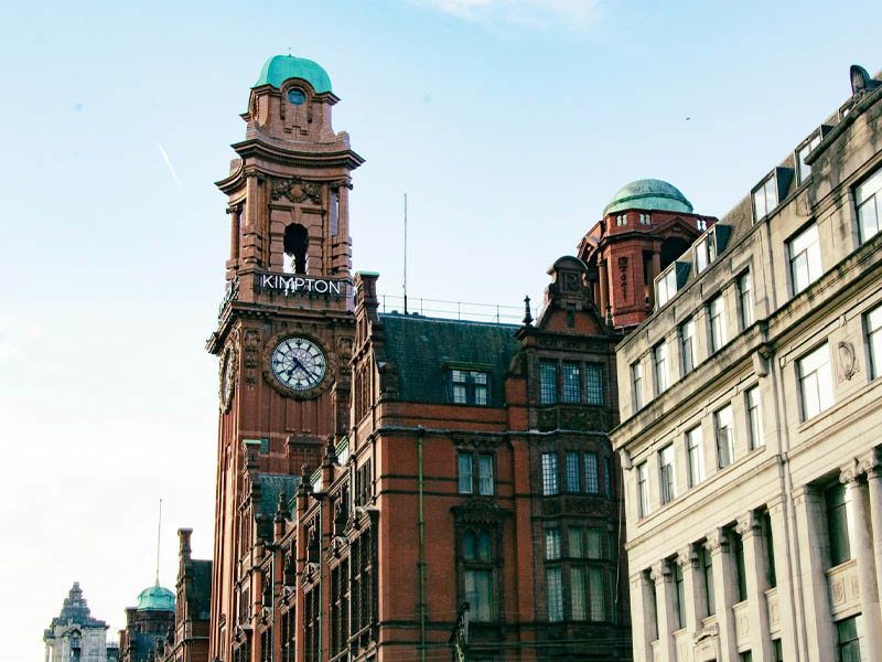 Kimpton Clocktower in Manchester on a clear day