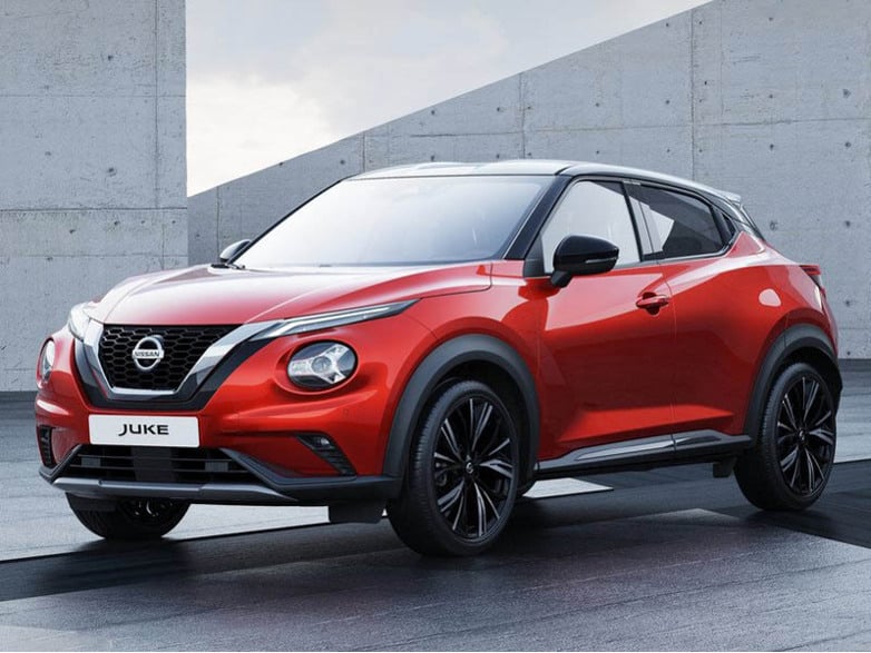 Nissan Juke driving on road