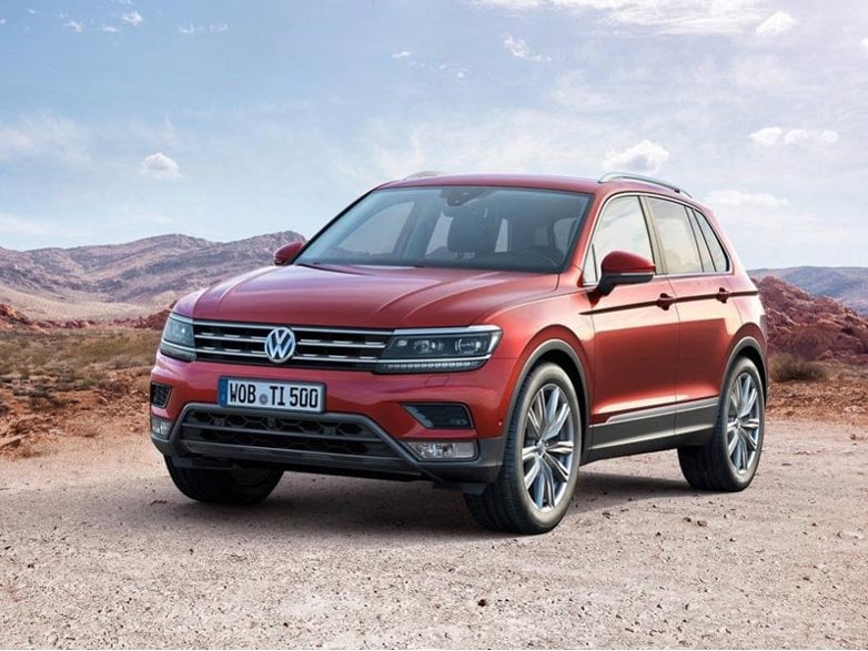 Volkswagen Tiguan driving on road