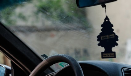 black bmw car steering wheel