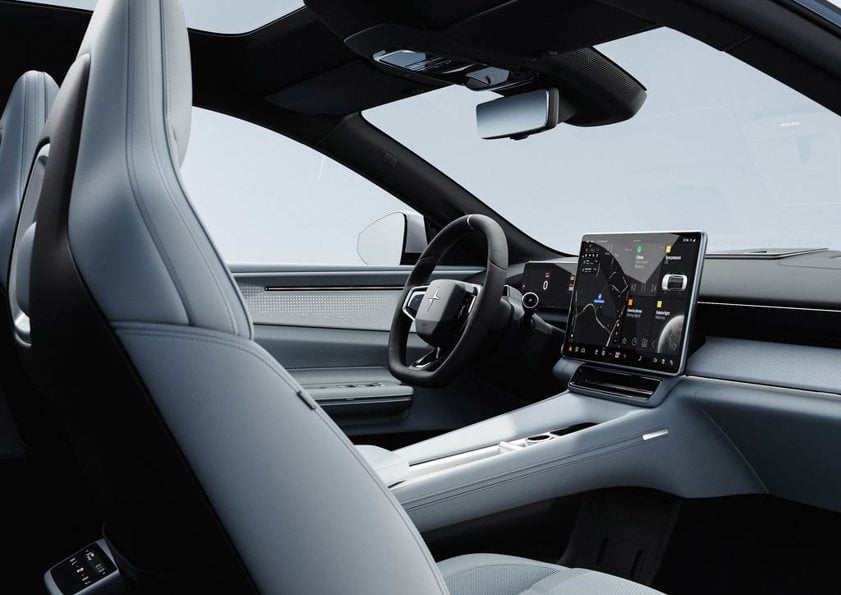 Polestar 4 lease car interior