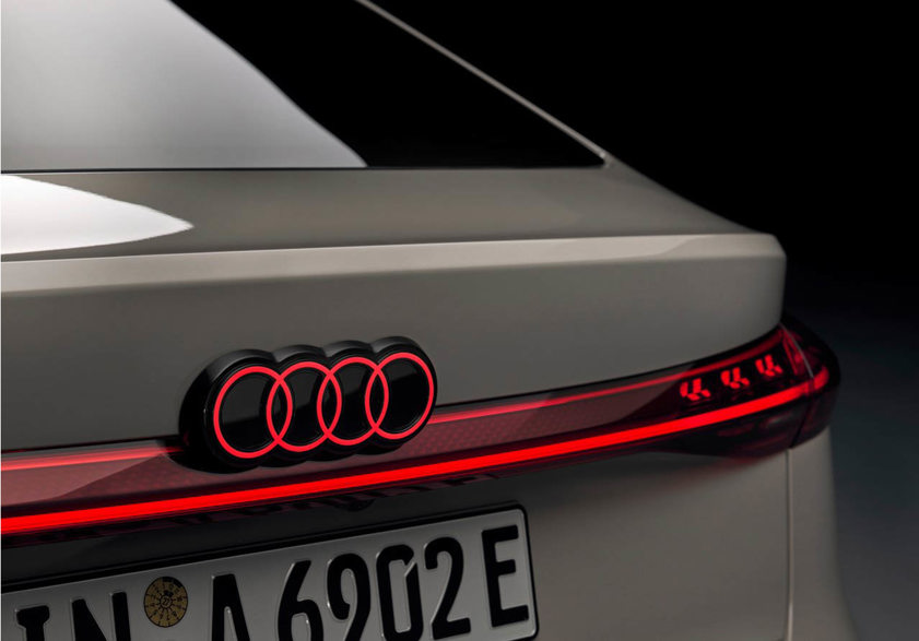 Audi A6 e-tron red rings