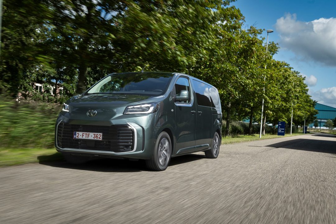 Toyota Proace Verso Electric driving on the road