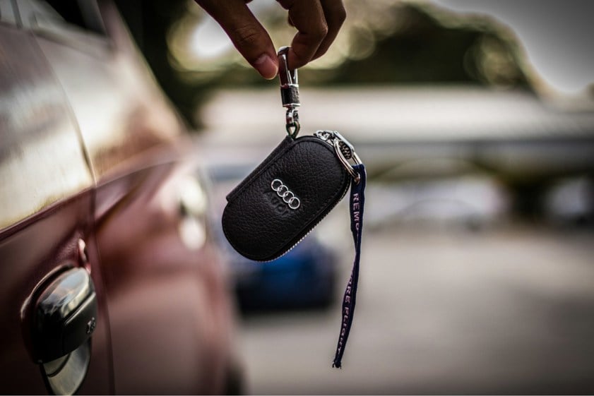 Black audi car key