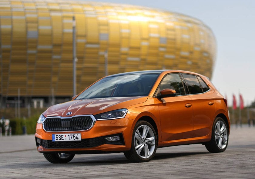 Skoda Fabia in orange