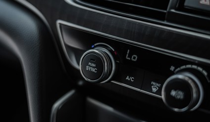 a close up of a car dashboard