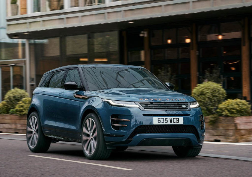 Land Rover Range Rover Evoque lease car in blue