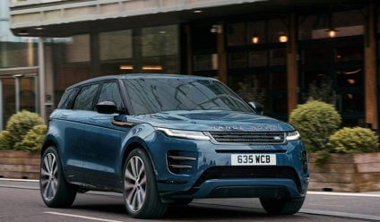 Land Rover Range Rover Evoque lease car in blue