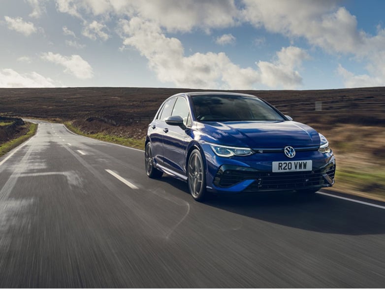 Volkswagen Golf Hatchback driving on road