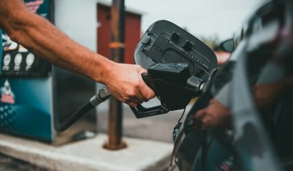 filling up car with fuel