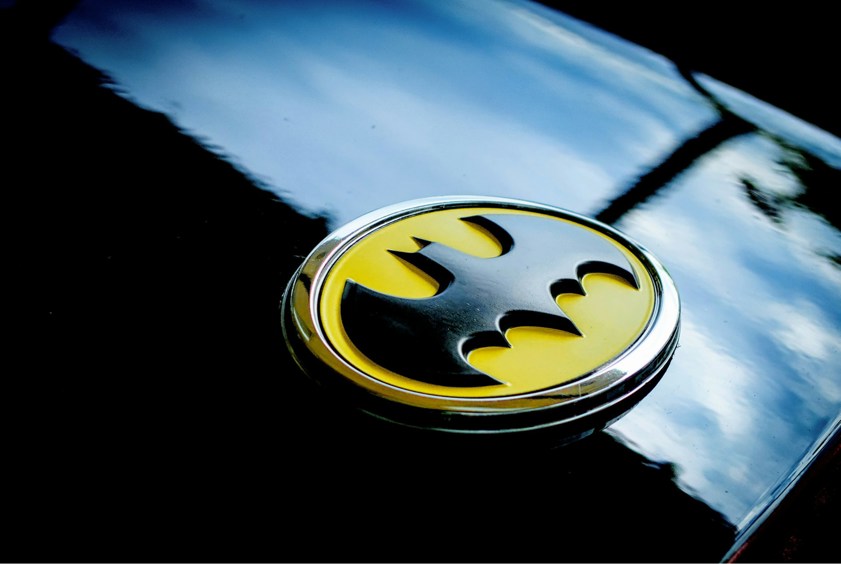 Batman badge on a car