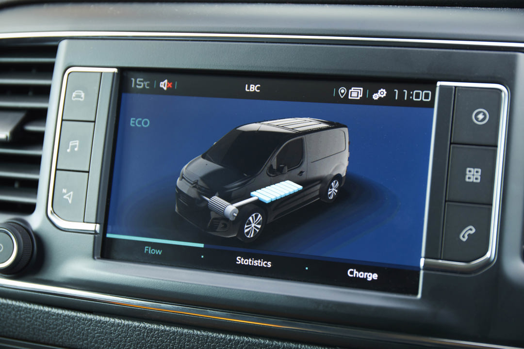 Citroen e-Dispatch interior display