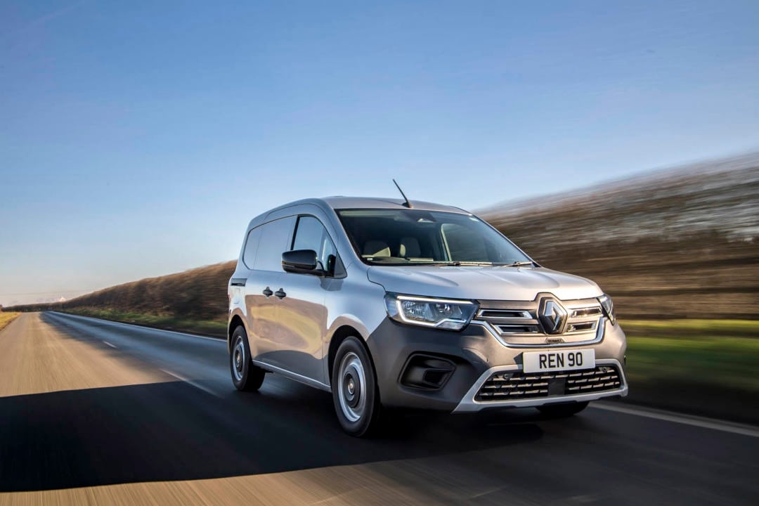 Renault Kangoo driving on the road