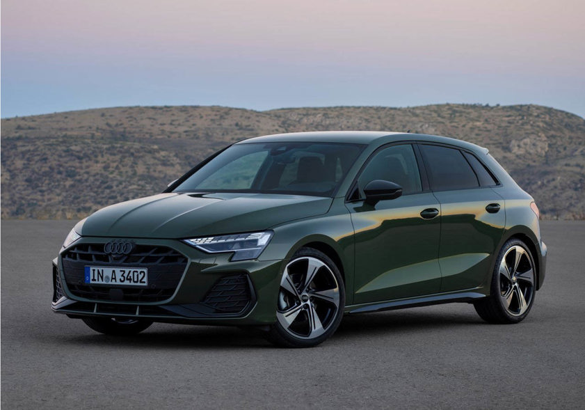 Audi A3 Sportback in green