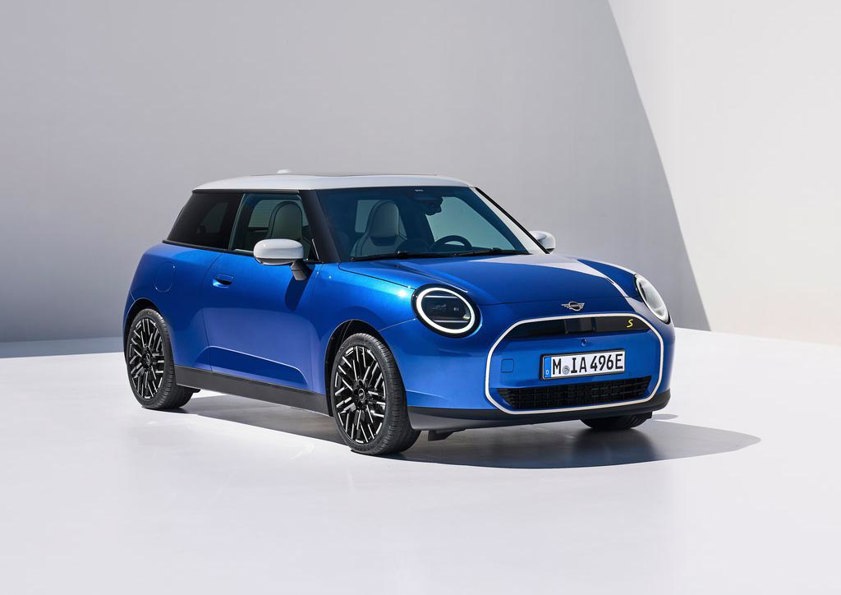 Blue Mini Cooper