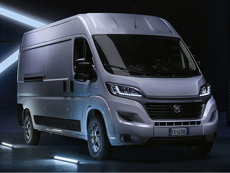 grey fiat e-ducato exterior